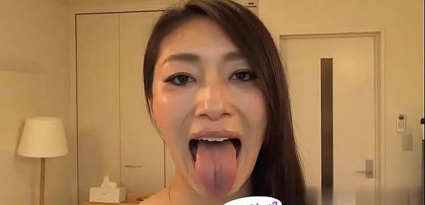  Japanese Asian Tongue Spit Face Nose Licking Sucking Kissing Handjob Fetish - More at fetish-master.net